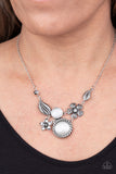 Paparazzi "Exquisitely Eden" White Necklace & Earring Set Paparazzi Jewelry