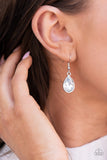 Paparazzi "I Want It All" FASHION FIX White Necklace & Earring Set Paparazzi Jewelry