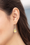 Paparazzi "Iridescently Irresistible" Yellow Necklace & Earring Set Paparazzi Jewelry