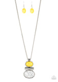 Paparazzi "Finding Balance" Yellow Necklace & Earring Set Paparazzi Jewelry