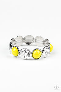 Paparazzi "Boardwalk Boho" Yellow Bracelet Paparazzi Jewelry