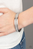 Paparazzi "Flawless Flaunter" White Bracelet Paparazzi Jewelry