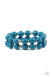 Paparazzi "Bubble Blast Off" Blue Bracelet Paparazzi Jewelry