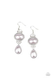 Paparazzi VINTAGE VAULT "Icy Shimmer" Silver Earrings Paparazzi Jewelry