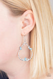 Paparazzi "Lotus Ice" Blue Earrings Paparazzi Jewelry