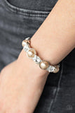 Paparazzi "Elegant Entertainment" Brown Bracelet Paparazzi Jewelry