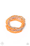 Paparazzi "Sugary Sweet" FASHION FIX Orange Bracelet Paparazzi Jewelry