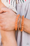 Paparazzi "Sugary Sweet" FASHION FIX Orange Bracelet Paparazzi Jewelry