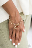 Paparazzi "Mind, Body, and SOL" FASHION FIX Gold Bracelet Paparazzi Jewelry