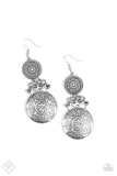 Paparazzi "Garden Adventure" FASHION FIX Silver Earrings Paparazzi Jewelry