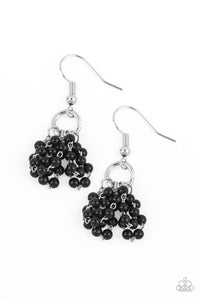 Paparazzi "Party Posh Princess" Black Earrings Paparazzi Jewelry