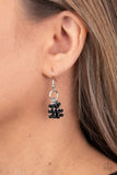 Paparazzi "Party Posh Princess" Black Earrings Paparazzi Jewelry