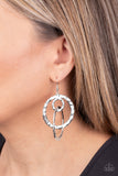 Paparazzi "Modern Relic" Silver Earrings Paparazzi Jewelry