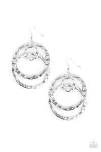 Paparazzi "Modern Relic" Silver Earrings Paparazzi Jewelry