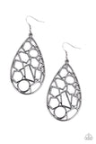 Paparazzi "Reshaped Radiance" Black Earrings Paparazzi Jewelry