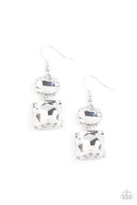 Paparazzi "All ICE On Me" White Earrings Paparazzi Jewelry