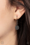 Paparazzi "Minimal Magic" Black Gunmetal Disc Choker Necklace & Earring Set Paparazzi Jewelry