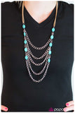 Paparazzi "Unearthed - Blue" necklace Paparazzi Jewelry