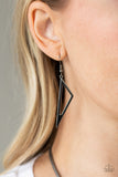 Paparazzi "Fully Charged" Black Necklace & Earring Set Paparazzi Jewelry