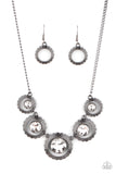 Paparazzi "PIXEL Perfect" Black Necklace & Earring Set Paparazzi Jewelry