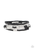 Paparazzi "Stacked Showcase" Black Bracelet Paparazzi Jewelry