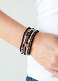 Paparazzi "Stacked Showcase" Black Bracelet Paparazzi Jewelry