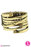Paparazzi "Set the Bar-Brass" ring Paparazzi Jewelry
