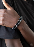 Paparazzi "Downtown Debut" Black Bracelet Paparazzi Jewelry