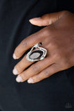 Paparazzi "Leading Luster" Black Ring Paparazzi Jewelry