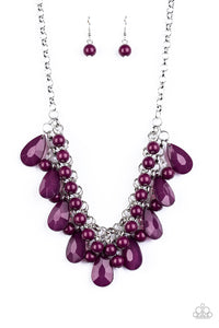 Paparazzi "Endless Effervescence" Purple Necklace & Earring Set Paparazzi Jewelry