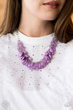 Paparazzi "Colorfully Clustered" FASHION FIX Purple Necklace & Earring Set Paparazzi Jewelry