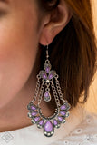 Paparazzi "Unique Chic" FASHION FIX Purple Earrings Paparazzi Jewelry