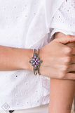 Paparazzi "Go With The FLORALS" FASHION FIX Purple Bracelet Paparazzi Jewelry