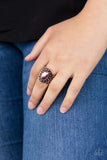 Paparazzi "Stacked Stunner" Copper Ring Paparazzi Jewelry
