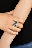 Paparazzi VINTAGE VAULT "Dauntless Shine" Silver Ring Paparazzi Jewelry