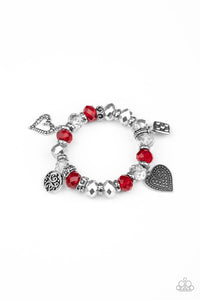 Paparazzi "Fabulously Flirty" Red Bracelet Paparazzi Jewelry