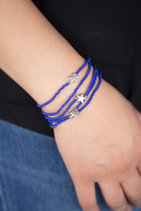 Paparazzi "Pretty Patriotic" Blue Bracelet Paparazzi Jewelry