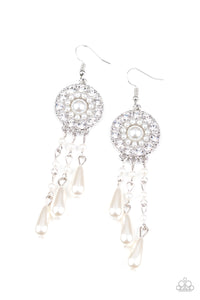 Paparazzi "Dreams Can Come True" White Earrings Paparazzi Jewelry