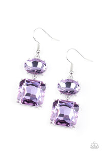 Paparazzi "All ICE On Me" Purple Earrings Paparazzi Jewelry