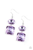 Paparazzi "All ICE On Me" Purple Earrings Paparazzi Jewelry