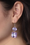 Paparazzi "All ICE On Me" Purple Earrings Paparazzi Jewelry