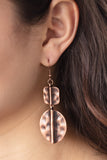 Paparazzi "Lure Allure" Copper Earrings Paparazzi Jewelry