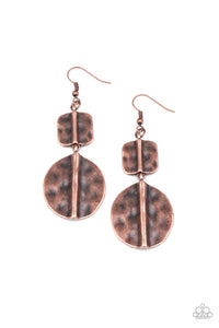 Paparazzi "Lure Allure" Copper Earrings Paparazzi Jewelry