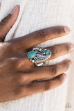 Paparazzi "Desert Nest" FASHION FIX Blue Turquoise Ring Paparazzi Jewelry