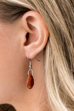 Paparazzi "Rio Rainfall" FASHION FIX Brown Necklace & Earring Set Paparazzi Jewelry