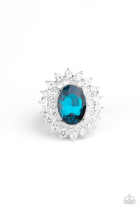 Paparazzi "Secret Garden Glow" Blue Ring Paparazzi Jewelry