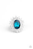 Paparazzi "Secret Garden Glow" Blue Ring Paparazzi Jewelry