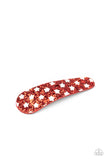 Paparazzi VINTAGE VAULT "All American Girl" Red Hair Clip Paparazzi Jewelry