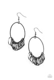 Paparazzi "Halo Effect" Black Earrings Paparazzi Jewelry