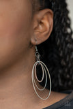 Paparazzi "Shimmer Surge" Black Earrings Paparazzi Jewelry